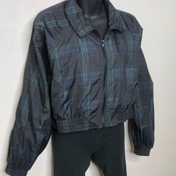 Wild Fable Target plaid check rain jacket cropped - Picture 2 of 6